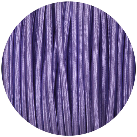 Purple Round Fabric Braided Cable - Lightspares