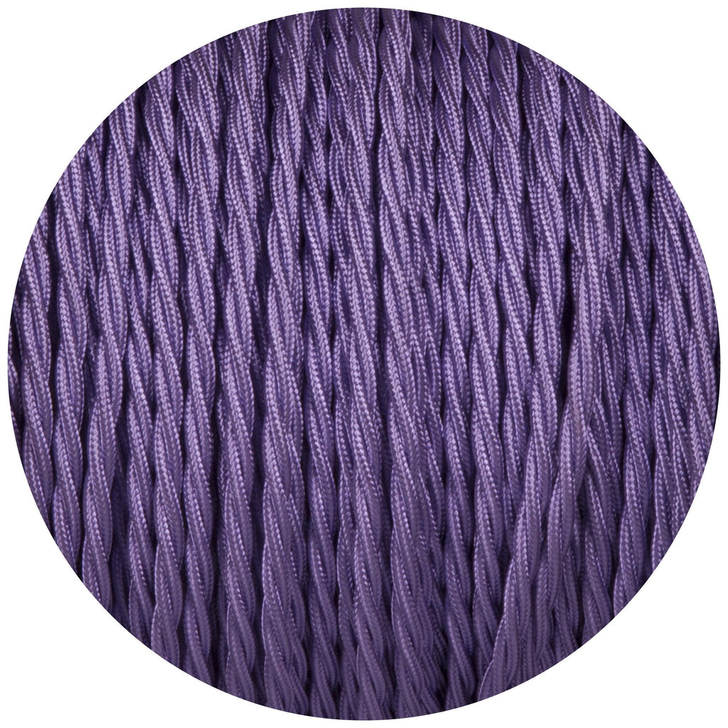 Purple Twisted Fabric Braided Cable