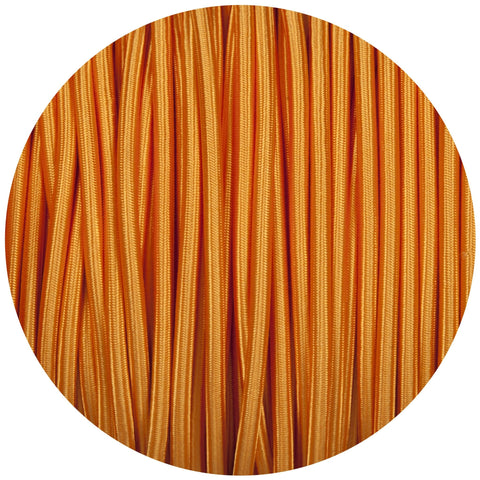Souci Gold Round Fabric Braided Cable - Lightspares