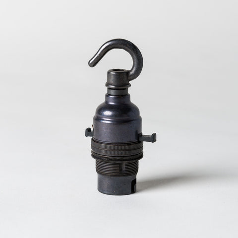 Switched Bayonet Period Lampholder with hook - All Finishes - Lightspares