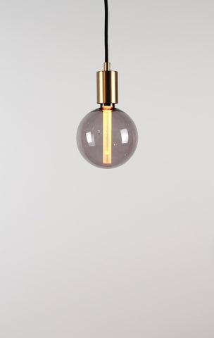 Vintlux E27 Dimmable LED Filament Lamp 2.3W G125 50lm 1800K Rainn Globe XL Smoke - Lightspares