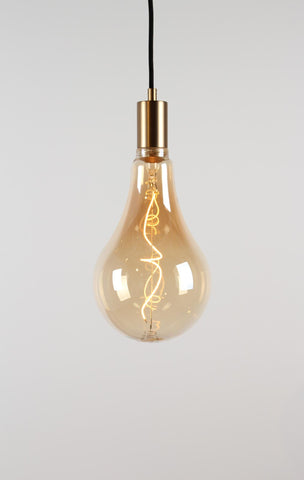Vintlux E27 Dimmable LED Filament Lamp 4W AG165 265lm 2200K Kyodai Fira Pear XXL Gold - Lightspares