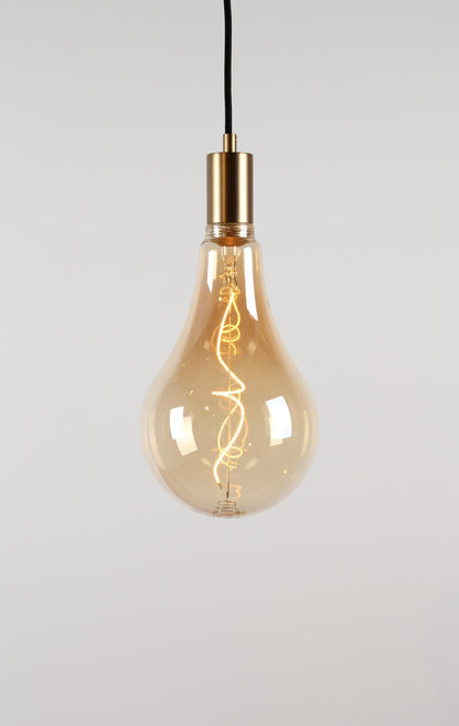 Vintlux E27 Dimmable LED Filament Lamp 4W AG165 265lm 2200K Kyodai Fira Pear XXL Gold - Lightspares