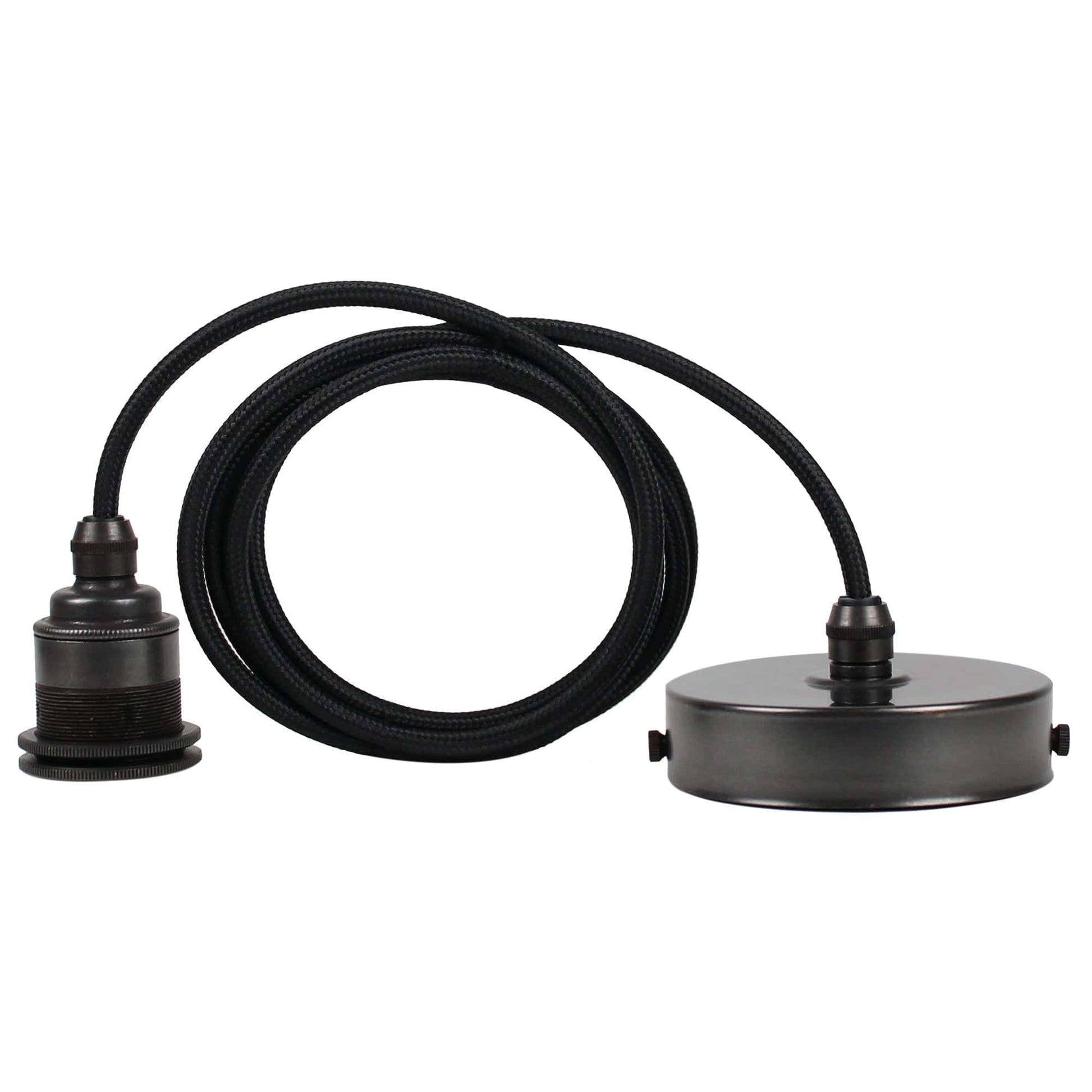 Vintlux E27 Pendant Set - Antique Brass - Lightspares
